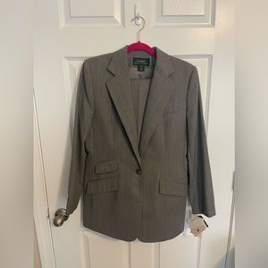 Lauren Ralph Lauren Worsted Wool Gray Suit Set